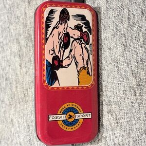 FOSSIL Leather Goods MINI WATERING CAN METAL Promotional Item UNIQUE SPRING